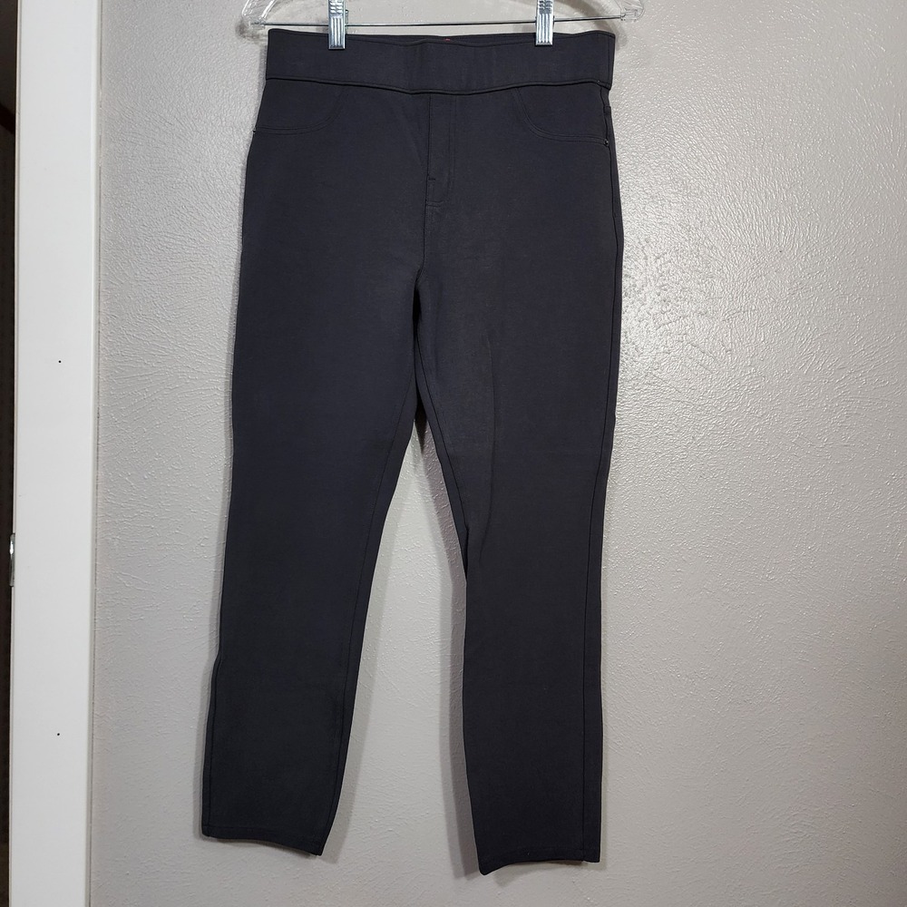 Spanx Dark Gray Legging Pull On Ankle Length Jegging‎ Med Slimming Stretch